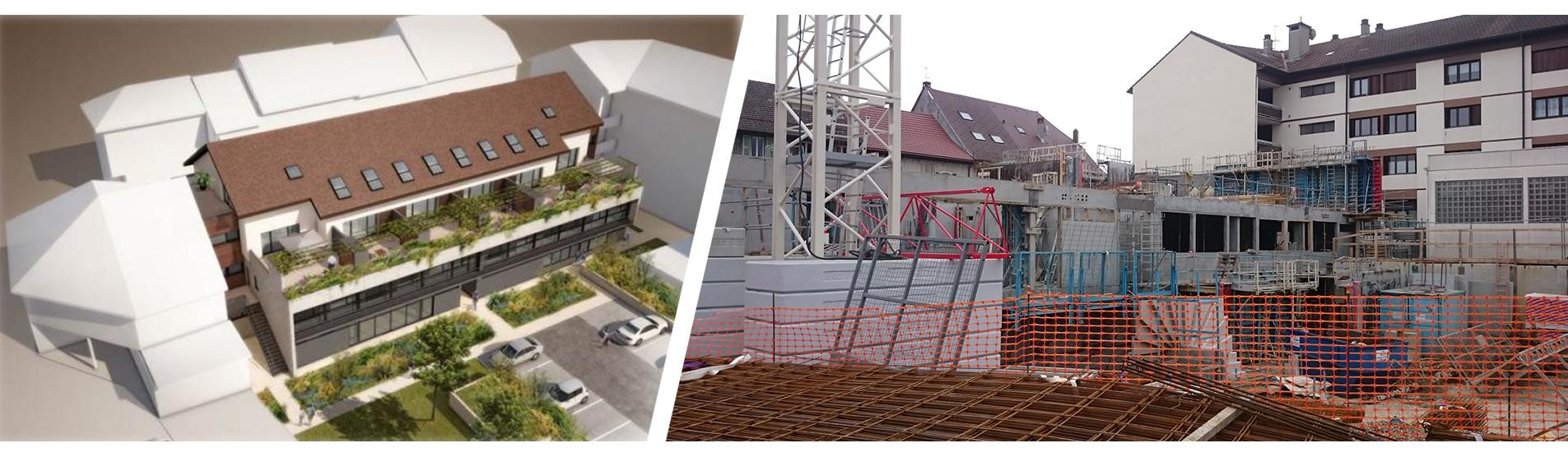 10 logements et un maison pluri-disciplinaire à Cruseilles Chantier Maison Pluri-disciplinaire à Cruseilles